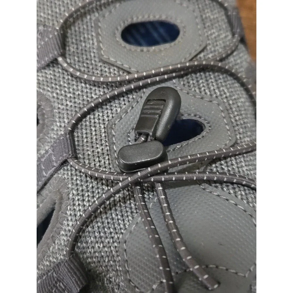 OrthoFeet Mens Gray Premium Arch Support Taurus Fisherman Sandals Size 11.5 2E